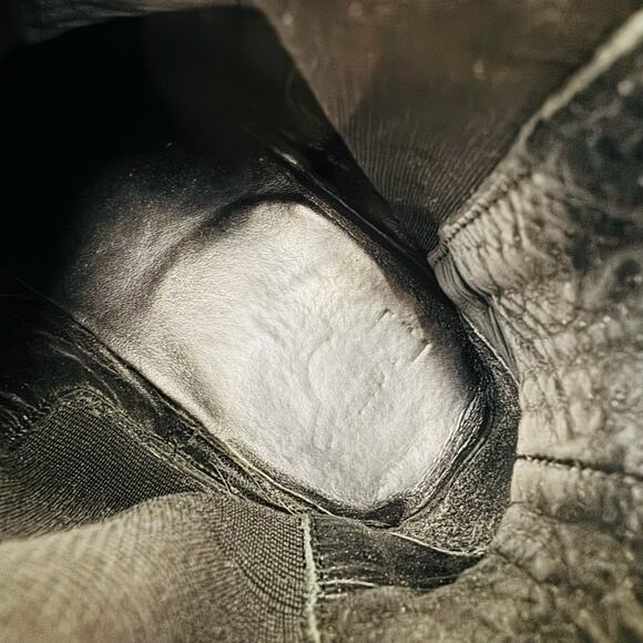 Dr Martens Aimelya Black And White Leather Chelsea Boots Women’s Size 7 - Picture 11 of 12